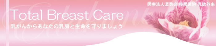 佐賀で初めての乳がん専門施設　枝國医院　乳腺外来　Total Breast Care 乳がんからあなたの乳房と生命を守りましょう